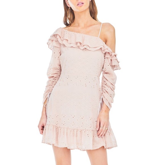 Astr Dresses & Skirts - ASTR | Blush Boho Cold Shoulder Dress - E95